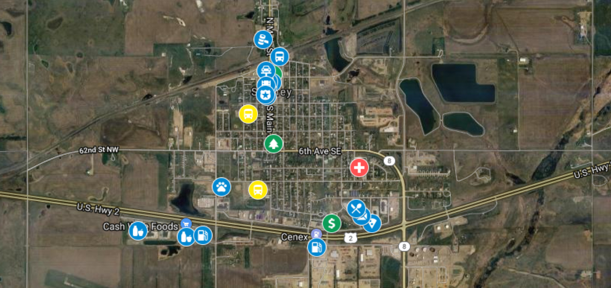 Discover Stanley ND - Stanley Townhomes - map-image